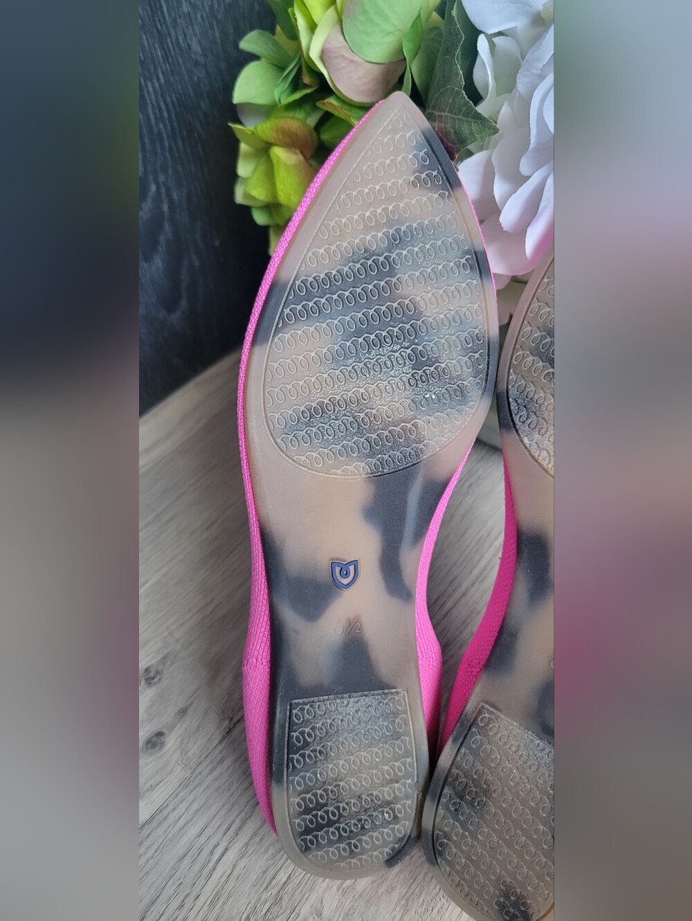 Rothy's The Point Dragon Fruit Hot Pink Flats, Women's US 6.5 EU 36.5 - Picture 14 of 16
